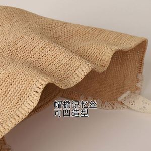 2025 New Arrival Women Summer <b>Sunscreen</b> Straw Sun Hat Hand Crochet Casual Outdoor Travel Raffia Bucket Hat with Lace Strings - Product Image 4