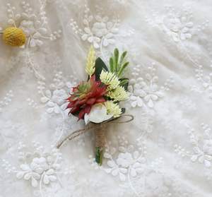 Ensemble <span class=keywords><strong>de</strong></span> Corsage <span class=keywords><strong>de</strong></span> <span class=keywords><strong>Mariée</strong></span> en Succulentes Artificielles Fleurs <span class=keywords><strong>de</strong></span> Poignet 26g Chine pour Décoration <span class=keywords><strong>de</strong></span> Mariage - Product Image 1