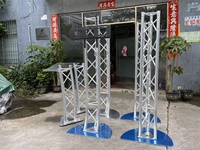 Structure de support de scène en treillis carré en alliage d'aluminium, capacité de charge 1000 kg, installation rapide, sur mesure, portable