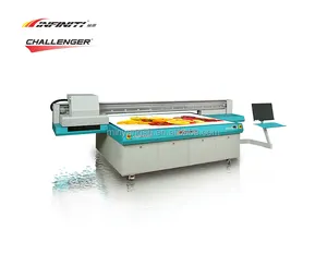 CHALLENGER FY-1325 Series 250*130cm with Toshiba CE4 or Ricoh heads auto heating uv flatbed printer