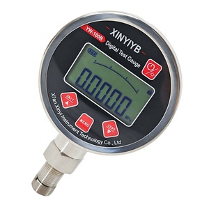 Manomètre numérique 100 mm, instrument de mesure 300 bars, manomètres à gaz portatifs en acier inoxydable avec fixation inférieure - Product Image 2