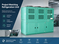 Unidad Condensadora de Compresor Semihermético de 5HP Refrigerada por Aire para Proyecto de Almacenamiento en Frío Industrial
