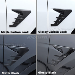 1 Paire de caches d'aération latéraux de pare-chocs aspect carbone pour Tesla Model 3 (21-22) et Model Y (20-22) avec protection de caméra - Product Image 2