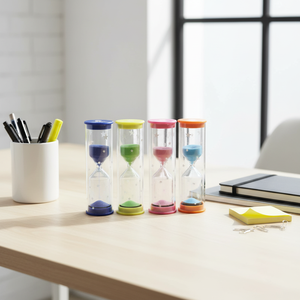 Vente en gros d'usine, mini-minuteuses en plastique personnalisées pour enfants, minuteuses miniatures de 3, 5 et 7 minutes pour cadeaux promotionnels - Product Image 1
