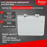 Caja de Conexiones FA17 de Aluminio Fundido con Acabado Arenado YQWEIG, Sin Nivel de Protección IP, 250x190x68mm, Sellado de Cables para Exteriores, China Continental