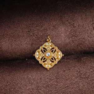 PERHIASAN UM JEWELRY Liontin Tembaga Unisex Anak-Anak dengan Mutiara, Desain Sederhana, Bersertifikat NGTC, Trendi untuk Pemakaian Sehari-hari, Hadiah - Product Image 6