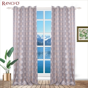 Tenda in tessuto jacquard tinto in filo motivo geometrico ultimi modelli di tessuto per <span class=keywords><strong>tende</strong></span> da finestra design per hall - Product Image 2