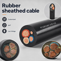 Cable de Alimentación Flexible de Neopreno H07RN-F de 5 Núcleos, 5x2.5, 5x6, 5x10mm2, Cobre de Alta Resistencia para Distribución en Máquinas Industriales