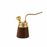 Chicha vintage en laiton en forme de gourde, mini portable courbée, ensemble de fumage détachable, décoration de bar à domicile, cadeau pour hommes Dunyi