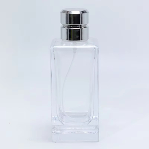 ขวดน้ำหอมแก้วใสคุณภาพสูงขนาด 50 มล. ขวดน้ำหอมแก้วใสเปล่าขนาด 50 มล. พร้อมฝาสีเงิน - Product Image 5
