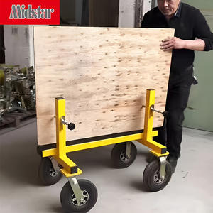 Chariot mobile industriel pour dalles de pierre de marbre de granit avec 4 roues Chariot de chargement de sécurité actionné à la main - Product Image 3