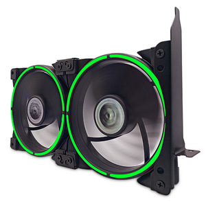 S240 การ์ดกราฟิกคูลเลอร์พัดลมคู่ขนาด 12 ซม. พร้อมวงแหวนไฟ LED สำหรับระบายความร้อน GPU - Product Image 5