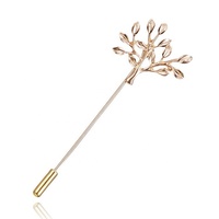 Aiguille longue en métal OEM en forme de fleur, pince à revers, modèle