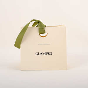 Glampkg Custom logo Printing Grocery Packaging Handmade Jewelry Gift Kraft <strong>Paper</strong> Shopping <strong>Bag</strong> <strong>with</strong> Handle <strong>Paper</strong> <strong>Bag</strong> - Product Image 3