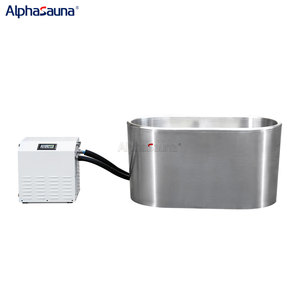 Barril de baño de hielo portátil de cedro canadiense moderno independiente nueva bañera de hidromasaje de inmersión fría de madera Combo Villa Función de remojo venta - Product Image 3