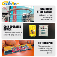 Machine de jeu de balle à pièces Machine de retour de tir de basket-ball Machine de jeu d'arcade de basket-ball