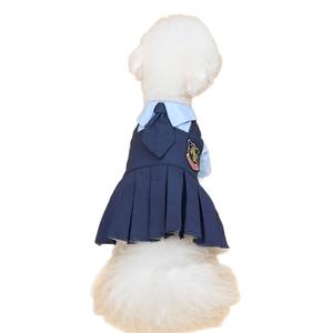 Vestito Estivo per Cani Stile Uniforme Scolastica Personalizzato all'Ingrosso Senza Camicia Interna - Product Image 5