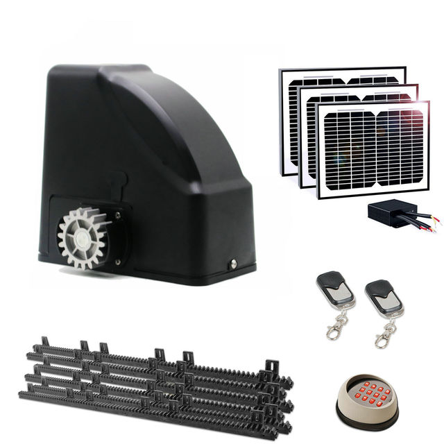 Smart TUYA APP Control 24V DC Brushless Solar Outdoor Bifold Gate Opener