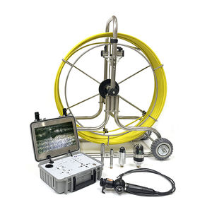 Caméra d'inspection des égouts avec écran de 10 pouces IP68, contrôleur de boîte, tige de poussée, caméra de drainage avec <span class=keywords><strong>compteur</strong></span> de mètres et localisateur 512 Hz - Product Image 4