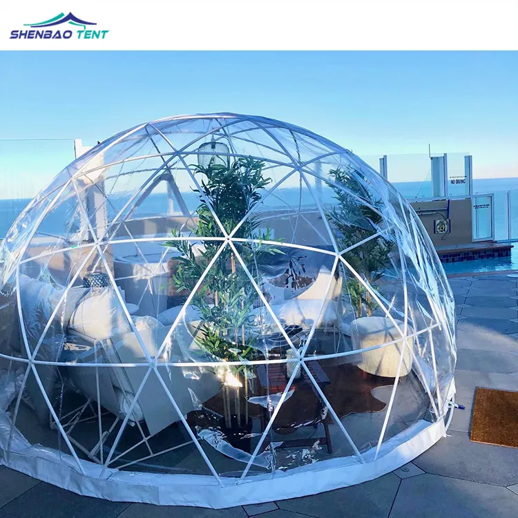 Luxury Waterproof Igloo Transparent Hotel Dome Tent Geodesic Dome For Sale
