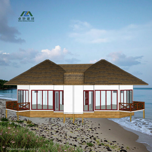 <span class=keywords><strong>Casa</strong></span> pequeña de estilo de diseño chino económico de alta calidad para dormitorio, sala de estar, uso de tienda, estructura de acero ligera, Villa prefabricada - Product Image 3