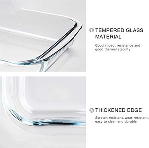 Plat à four en verre durable pour la cuisine et les réceptions, réutilisable à la maison - Product Image 3