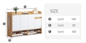 Esquinero de alta calidad para zapatos, organizador de calzado con puerta, armario para sala de estar, gran oferta - Product Image 6