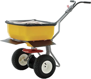 Épandeur d'engrais à poussée manuelle de 160lb Épandeurs de diffusion d'engrais <span class=keywords><strong>Semoir</strong></span> à <span class=keywords><strong>sel</strong></span> durable - Product Image 2