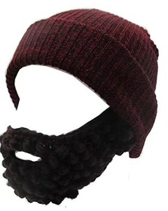 Cadılar Bayramı Hip Hop Yetişkin Gorraları Sahte Sakallar Kamuflaj Fiyonkları İlginç Şapka Seti El Örgüsü Akrilik Unisex Maskeler Kostüm - Product Image 6