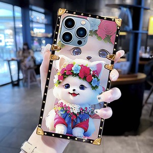 <span class=keywords><strong>เคส</strong></span>โทรศัพท์มือถือ TPU สี่เหลี่ยมพิมพ์ลายสุนัขดอกไม้น่า<span class=keywords><strong>รัก</strong></span>สำหรับ Samsung A25 A05S A14 A34 A24 A15 A54 A73 A13 - Product Image 5