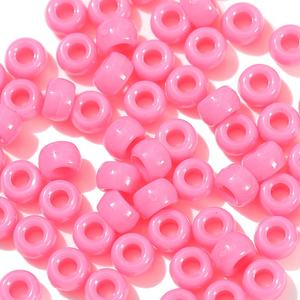 100 pièces perles acryliques 6x9mm perles <span class=keywords><strong>pour</strong></span> cheveux tresse grand trou entretoise perles <span class=keywords><strong>pour</strong></span> bricolage artisanat bijoux Bracelets faisant tresses accessoires - Product Image 3