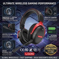 Auriculares para Juegos OEM ODM con Sonido Envolvente Virtual 7.1, Cancelación Activa de Ruido, RGB, Metal y Cuero