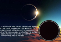 Filtres à densité neutre personnalisés à haute opacité pour caméra d'éclipse solaire, 16, 18, 20 stops, ND1000000, ND10000, 58mm, 67mm, 77mm, 82mm