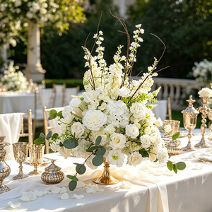 DKB Wholesale Wedding Decoration & Supplies <b>Artificial</b> Wedding Table Flower Centerpieces Decorative Flower Balls - Product Image 1