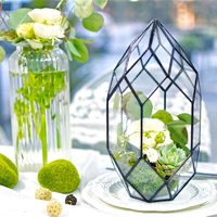 Pot de fleurs succulentes en verre, porte-plantes, pour fenêtre, balcon, Terrarium, jardinière géométrique irrégulière, Offre Spéciale