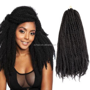 Kinky Afro Curl Ombre Extensión de cabello Barato Marley Trenza Extensión de cabello Marley Trenzado de cabello Marley Trenza Marely - Product Image 4