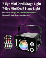 Nouvelle boule magique, lumière d'ambiance scénique clignotante, projecteur laser à tête mobile LED, lampe stroboscopique, LED RGB, contrôle DMX512