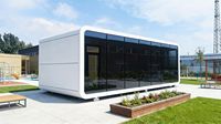 Maison préfabriquée intelligente pour les fêtes de Noël, type cabane en forme de pomme, avec cuisine, salle de bain et installation rapide, design modulaire