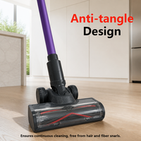 Aspirateur sans fil 27000PA, autonome, 50 minutes d'autonomie, tout-en-un, écran LED, conception anti-emmêlement, bac à poussière amovible