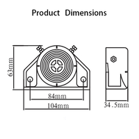 F-Truck 105dB alarme de recul 12V/48V klaxon de marche arrière BIBI sirène d'avertissement étanche industriel robuste 2 voies pour marche arrière de voiture