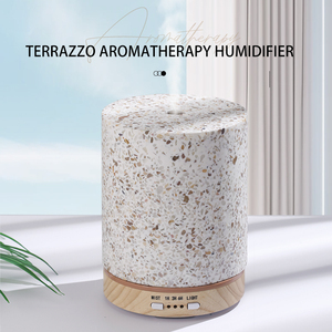 Chế độ riêng tư terrazzo Vỏ Đá siêu âm khuếch tán hương thơm ánh sáng ban đêm 200ml hương liệu tinh dầu khuếch tán độ ẩm - Product Image 2