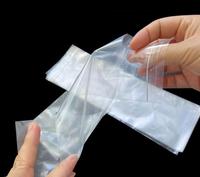 Sacs en polyéthylène transparents longs et étroits, auto-adhésifs, personnalisables avec logo, en LDPE, pour câbles, ceintures, écharpes, affiches, emballage OEM, recyclables, vente en gros