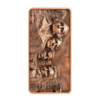 Pièce de collection en cuivre pur 999 de 10 oz, motif patriotique américain en relief, imprimé UV, souvenir sur le thème des États-Unis