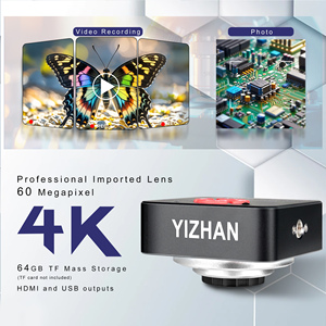 Yizhan กล้องจุลทรรศน์ HD-<span class=keywords><strong>MI</strong></span> 4K 180X พร้อมกล้อง TF Card รองรับ<span class=keywords><strong>64GB</strong></span> วงแหวนตั้งโลหะ CCD อุตสาหกรรมสำหรับการตรวจสอบ pcpb/smd - Product Image 3