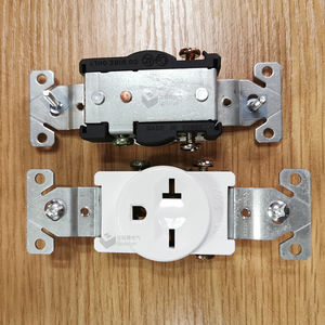 UL LIST 20a 250v <strong>Single</strong> Receptacles Wall <strong>Socket</strong> for Home in USA - Product Image 4