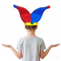 Sombrero de Payaso con Diseño de Puntos de Polka, para Adultos, Unisex, para Fiestas de Halloween, Cosplay, Accesorios de Disfraces, Divertido Adorno para la Cabeza, Actuaciones en Escenario
