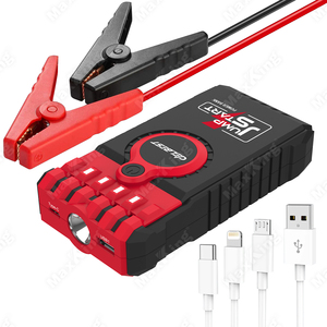 <strong>12V</strong> 12000mAh Lithium <strong>Battery</strong> <strong>Booster</strong> Pack 400A Peak 1000+ Recharge Cycles Compact Design Motorcycle Jump Starter - Product Image 1