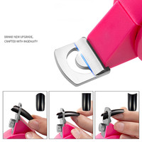 Coupe-ongles professionnel en forme de U pour coupe à 3 voies, en acier inoxydable, pour faux ongles, idéal pour la manucure en salon et la vente en gros