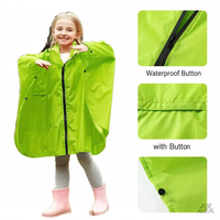 Kinder-Regenponcho für Jungen und Mädchen Bedruckter Dünner Regenmantel für Outdoor-Aktivitäten und Camping für den Kindergartengebrauch
