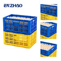 Panier de transport pliable en plastique rigide pour légumes et œufs, idéal pour les supermarchés